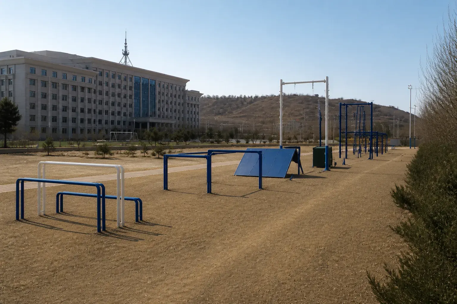 固原市公安局场地训练设施 · 另一外景角度（1/3）