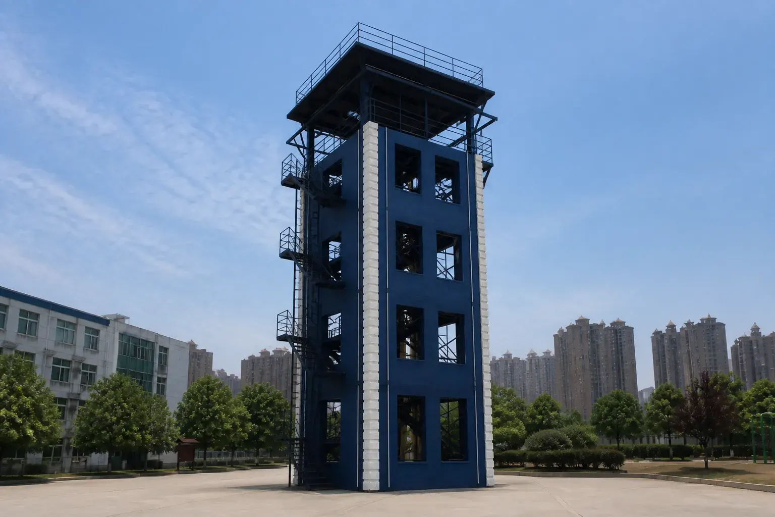 湖南警校训练基地 · 另一外景角度（1/3）