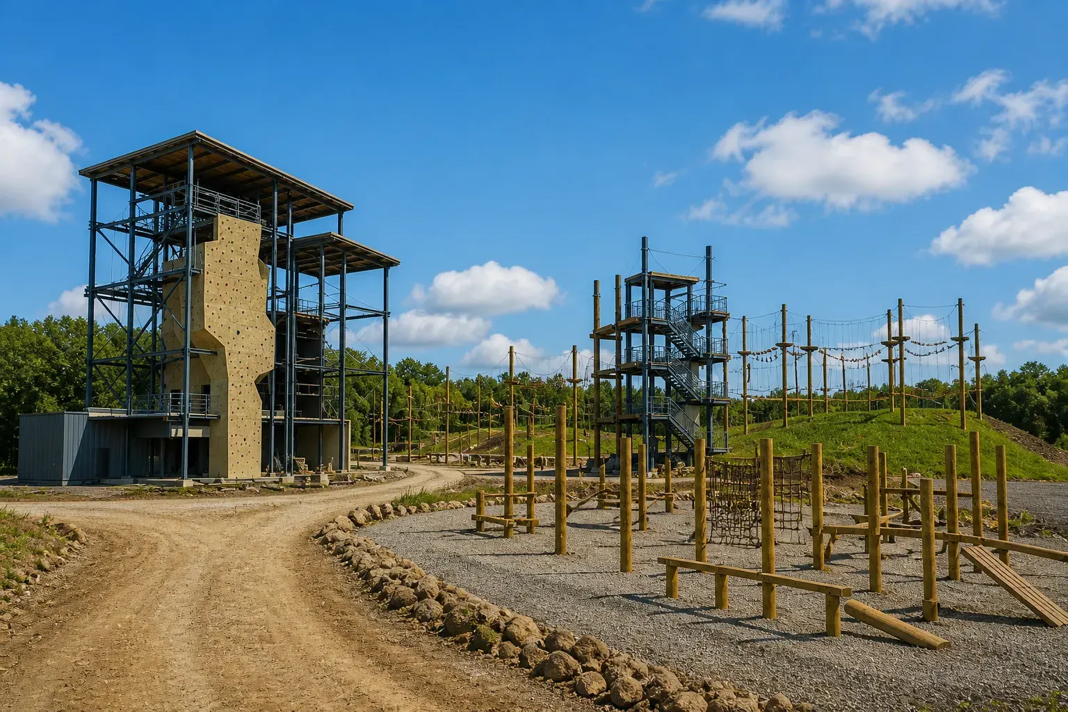 如何规划建设拓展训练基地 · 完工基地俯视（3/3）