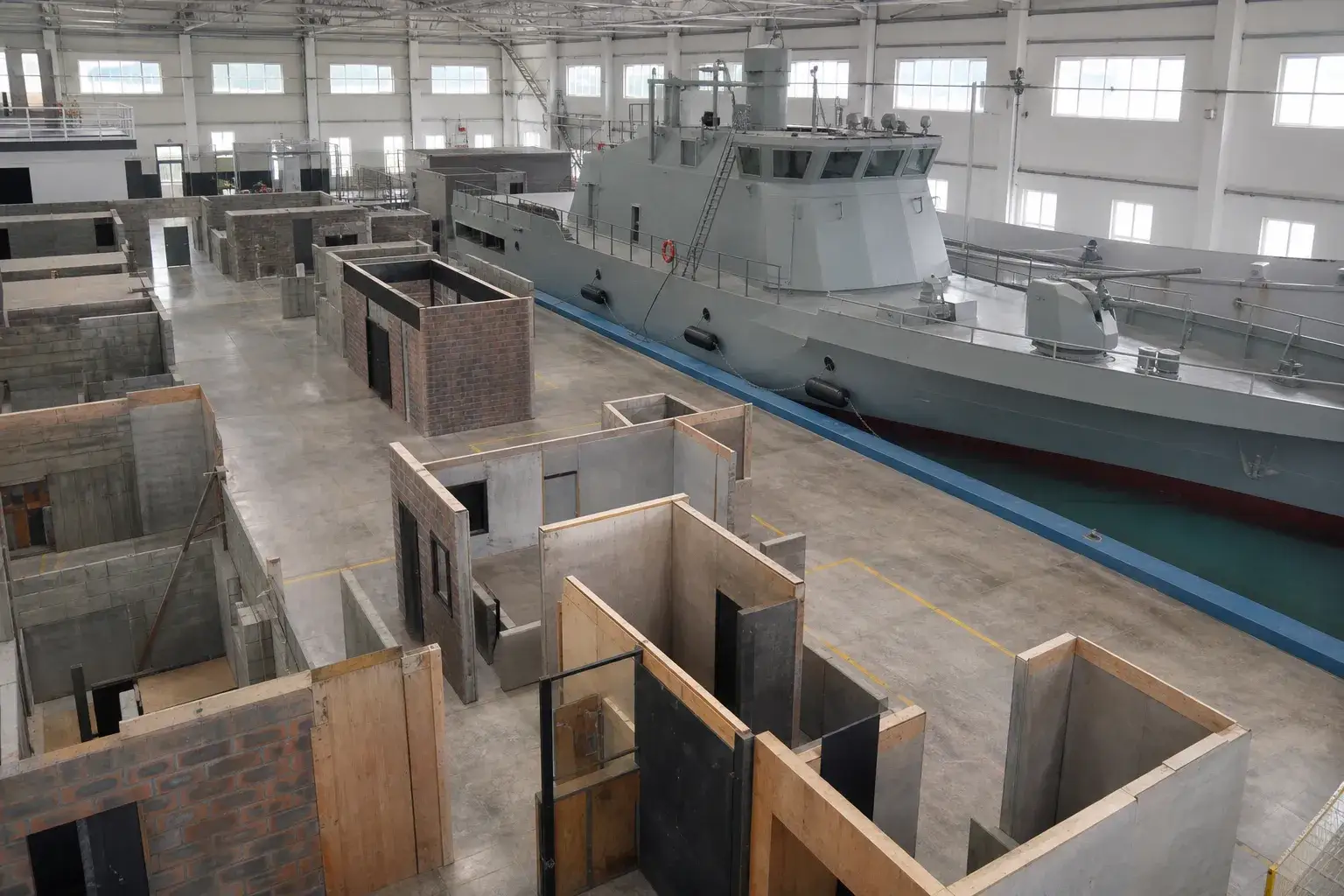 Specialized training props and live scenario facilities overview