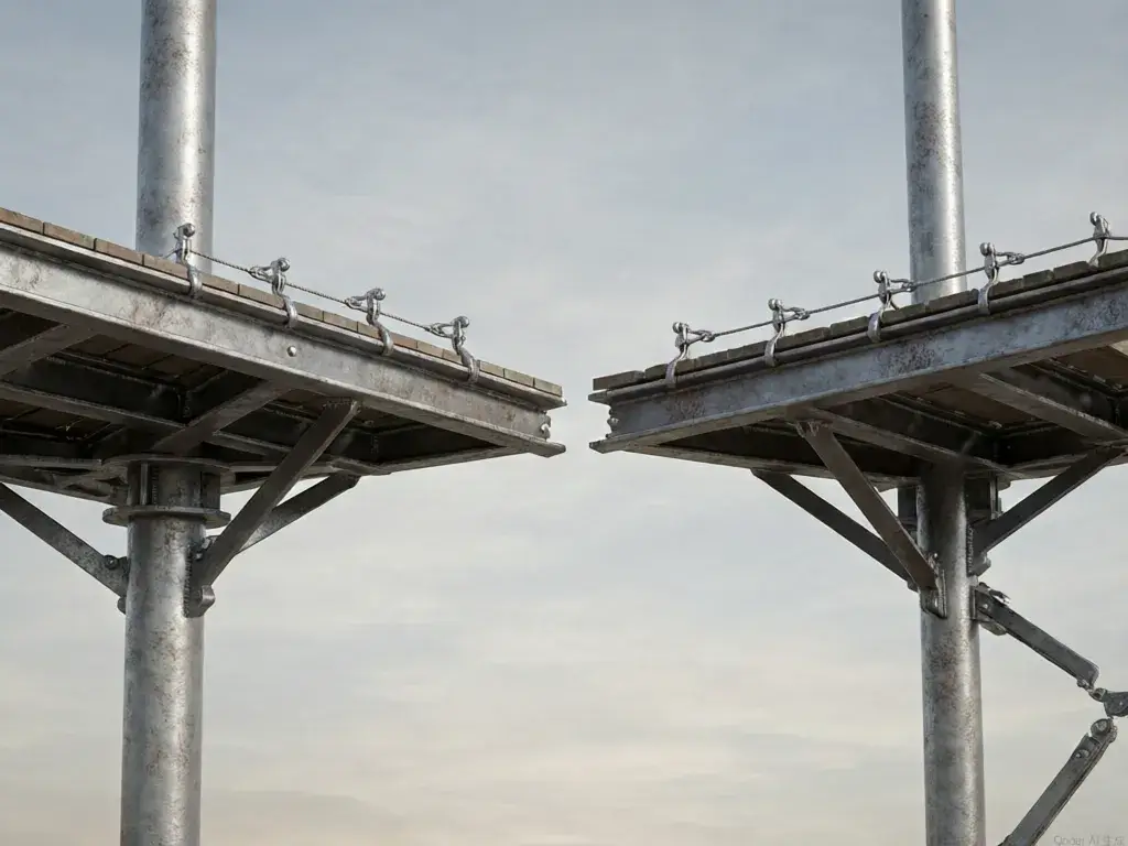 High-altitude broken-bridge psychological training structure