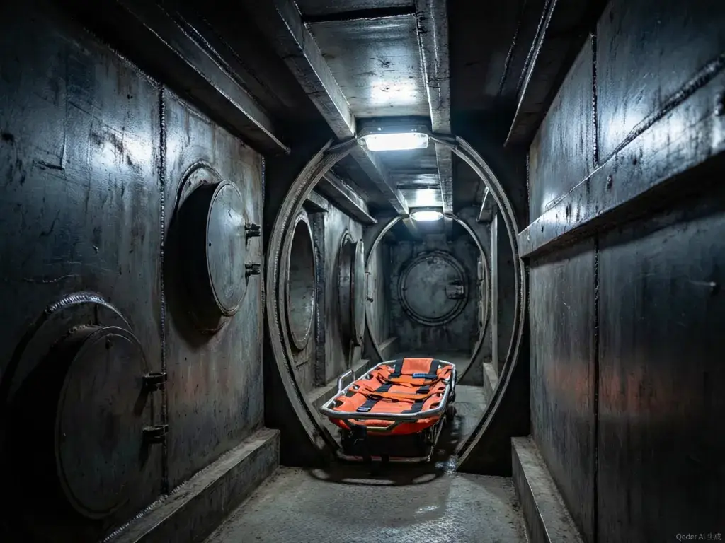 Confined-space mine tunnel search and rescue training corridor
