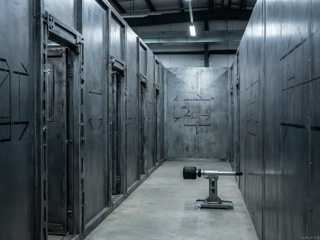 Tactical breach training corridor with reconfigurable props